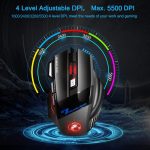 T7 Wired Gaming Mouse 5500 DPI USB Connector
