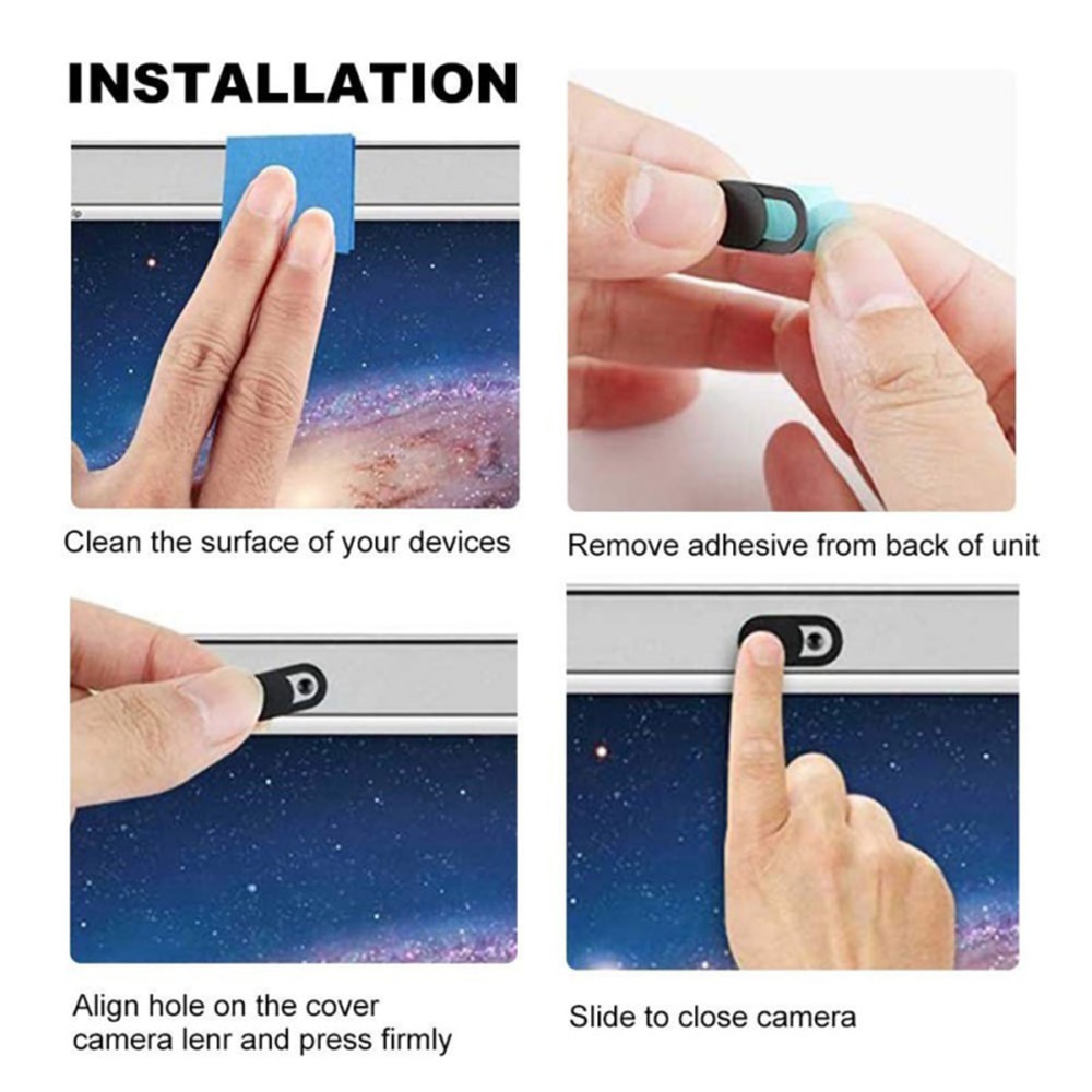 WebCam Cover Shutter Magnet Slider Plastic for Iphone Laptop Camera Web PC Tablet Smartphone Universal Privacy Sticker